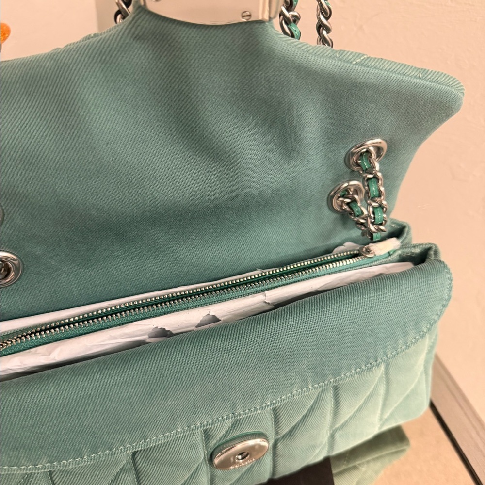 Tabby 26 Denim Quilting Crossbody Bag - Picture 7 of 8